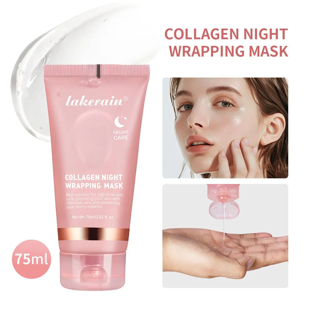 75ml Korean Collagen Overnight Wrapping Peel-Off Mask – Deep Hydration Night Care