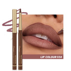 Matte 6-Color Lip Liner Pencil Set – Nude Brown Lip Contour