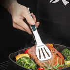 Non-Slip Stainless Steel Food Tongs – Kitchen & BBQ Clip