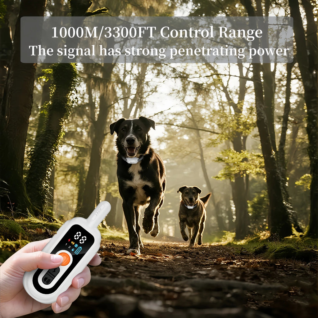 Electric Waterproof Dog Bark Collar – Remote-Control Anti-Barking Device