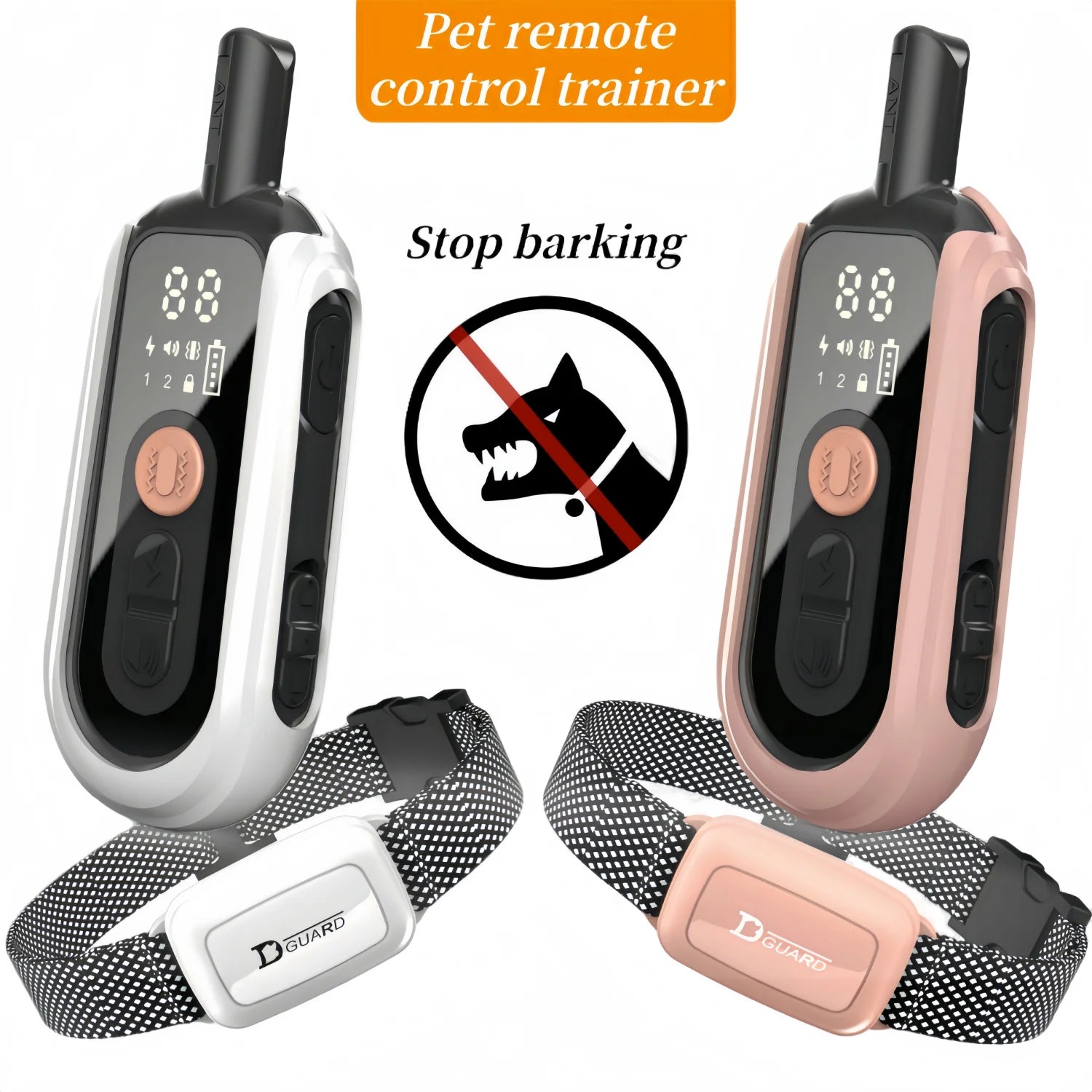 Electric Waterproof Dog Bark Collar – Remote-Control Anti-Barking Device