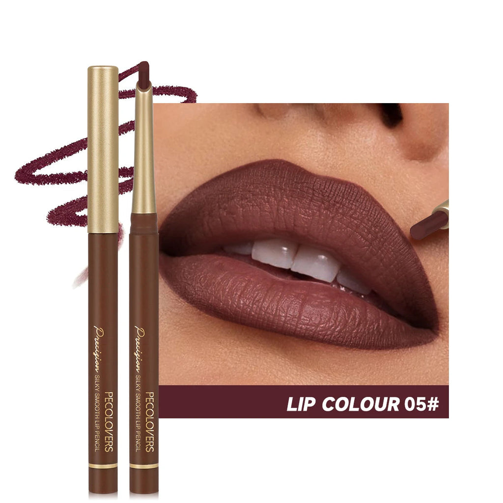 Matte 6-Color Lip Liner Pencil Set – Nude Brown Lip Contour