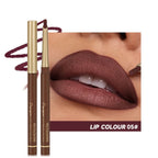 Matte 6-Color Lip Liner Pencil Set – Nude Brown Lip Contour