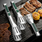 Non-Slip Stainless Steel Food Tongs – Kitchen & BBQ Clip