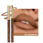 Matte 6-Color Lip Liner Pencil Set – Nude Brown Lip Contour