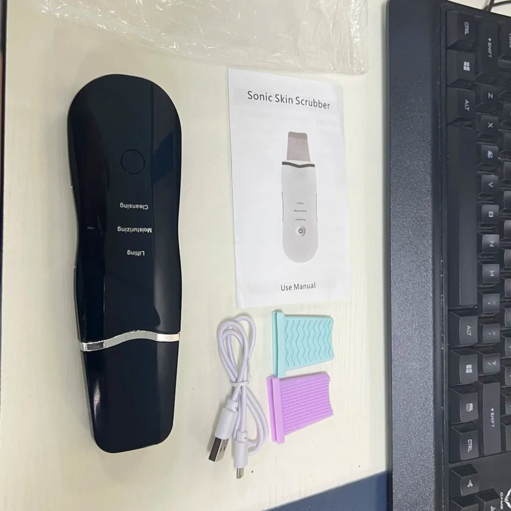 Vibration Face Skin Scrubber – Blackhead Remover & Deep Clean Tool