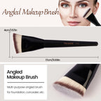 MAANGE 3pcs Makeup Brush Set – Soft Bristle Foundation Brushes with Box