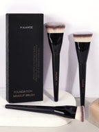 MAANGE 3pcs Makeup Brush Set – Soft Bristle Foundation Brushes with Box