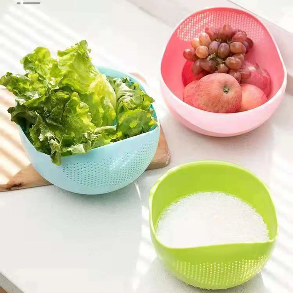 Multifunctional Rice Wash Basket – Kitchen Strainer & Washing Basin