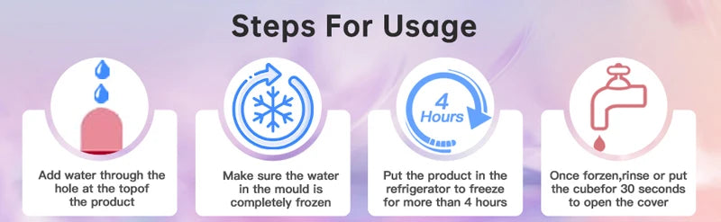 Ice Face Roller Silicone Ice Mold – Eye Puffiness & Pore Shrink