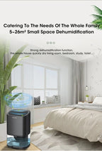 Mini Smart Dehumidifier – Silent Moisture Absorption for Home