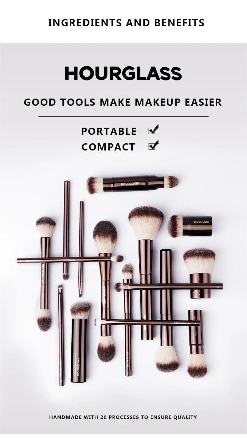 Hourglass No.21 Ambient Soft Glow Foundation Brush – Soft Fiber Face Brush