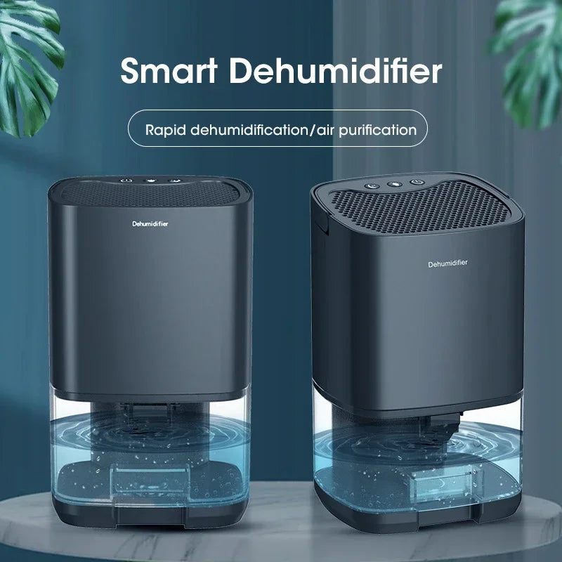 Mini Smart Dehumidifier – Silent Moisture Absorption for Home