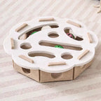 Interactive Cat Maze Puzzle Toy – Bell Ball Dig Hole Box
