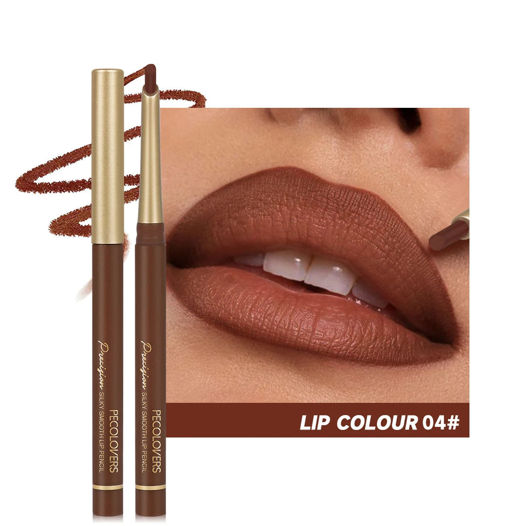 Matte 6-Color Lip Liner Pencil Set – Nude Brown Lip Contour