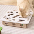Interactive Cat Maze Puzzle Toy – Bell Ball Dig Hole Box