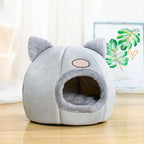 Winter Cozy Cat Bed – Deep Sleep Tent Nest for Small Pets