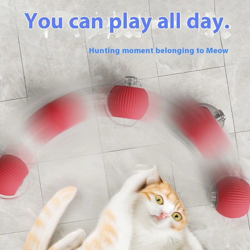 Automatic Rolling Cat Ball Toy – Smart Sensor Rechargeable