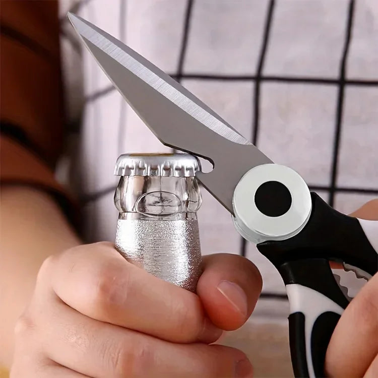 Multifunctional Kitchen Scissors – Stainless Steel Meat & Fish Cutter