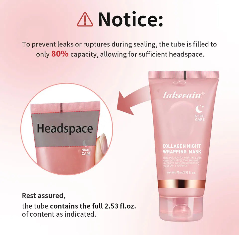 75ml Korean Collagen Overnight Wrapping Peel-Off Mask – Deep Hydration Night Care