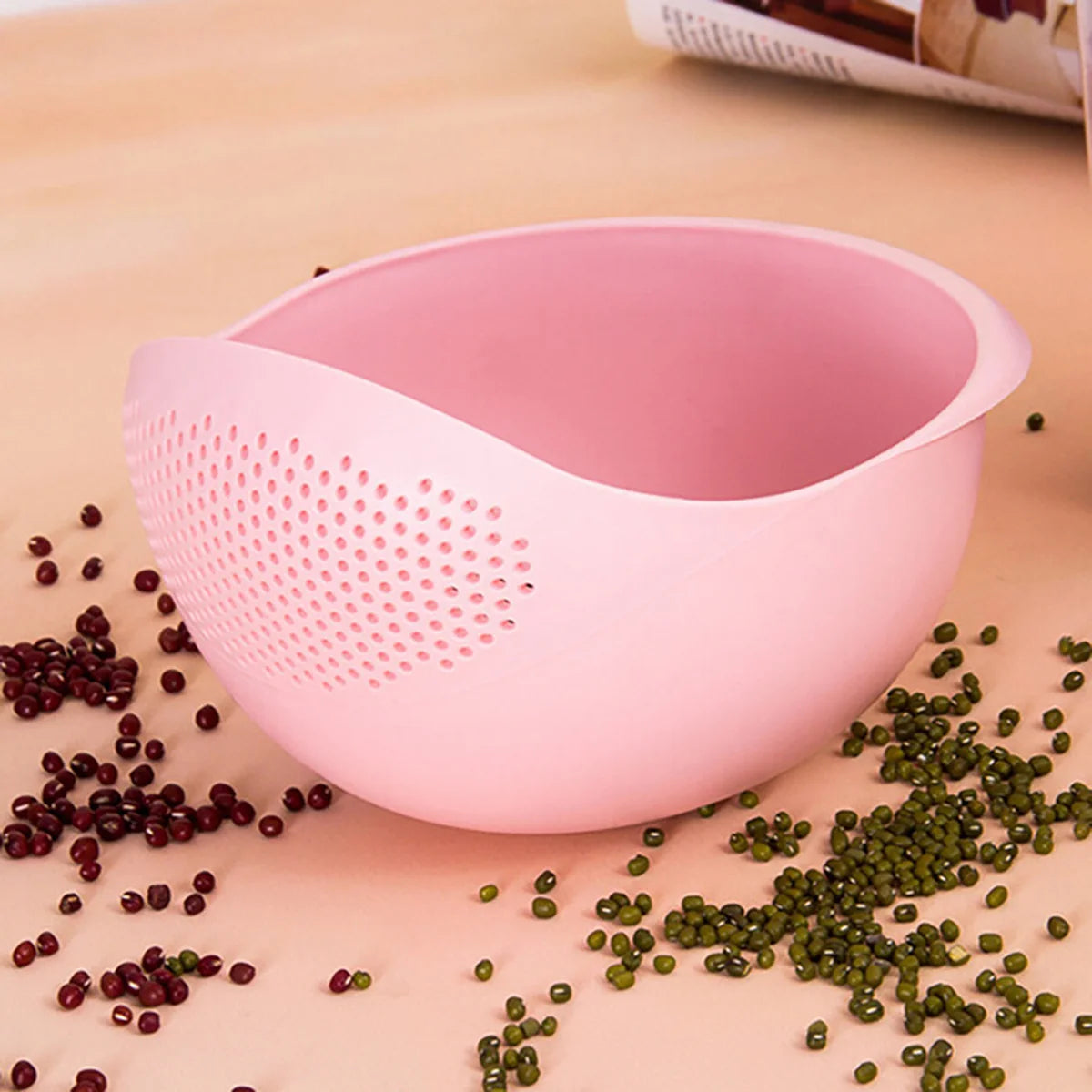 Multifunctional Rice Wash Basket – Kitchen Strainer & Washing Basin