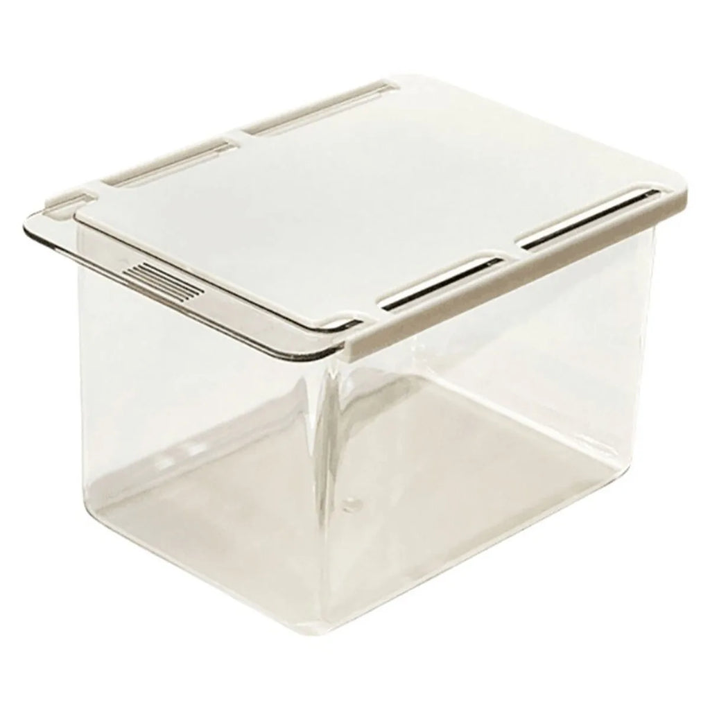 Transparent Pull-Out Cotton Storage Drawer – Bathroom Cabinet Organizer