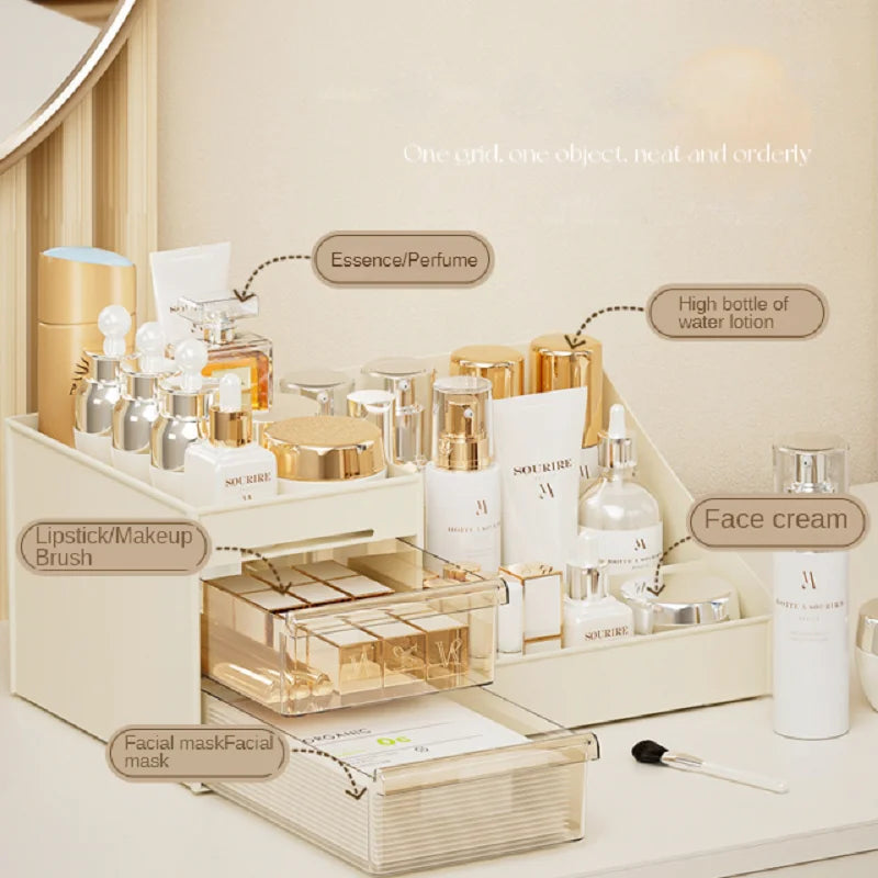 Transparent Drawer Makeup Organizer – Desktop Storage Box