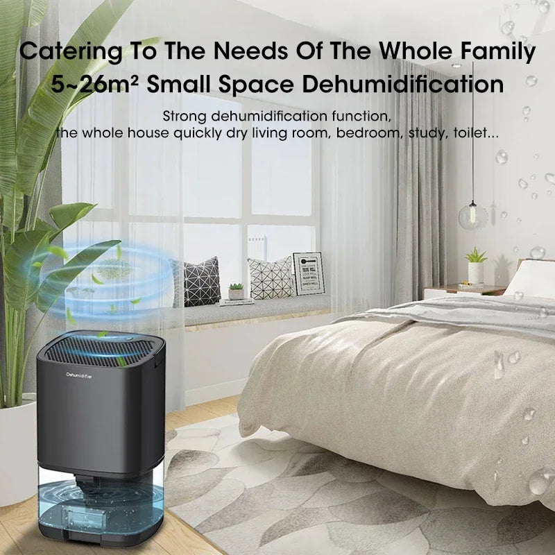 Mini Smart Dehumidifier – Silent Moisture Absorption for Home