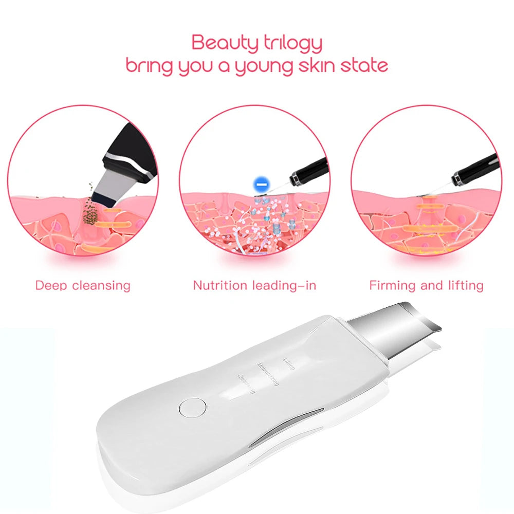 Vibration Face Skin Scrubber – Blackhead Remover & Deep Clean Tool
