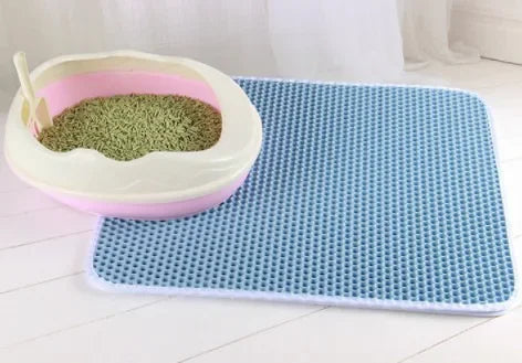 Double Layer Waterproof Cat Litter Mat – Non-Slip & Washable