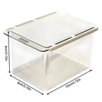 Transparent Pull-Out Cotton Storage Drawer – Bathroom Cabinet Organizer