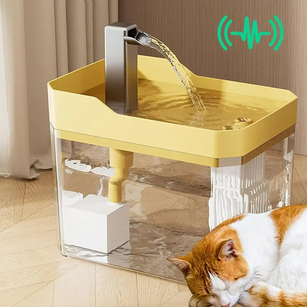 Automatic Cat Water Fountain – Non-Slip Indoor Water Dispenser