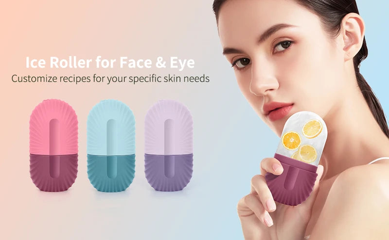 Ice Face Roller Silicone Ice Mold – Eye Puffiness & Pore Shrink