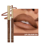 Matte 6-Color Lip Liner Pencil Set – Nude Brown Lip Contour