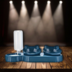 3-in-1 Tilted Pet Bowl Set – Gravity Water Feeder & Food Bowl