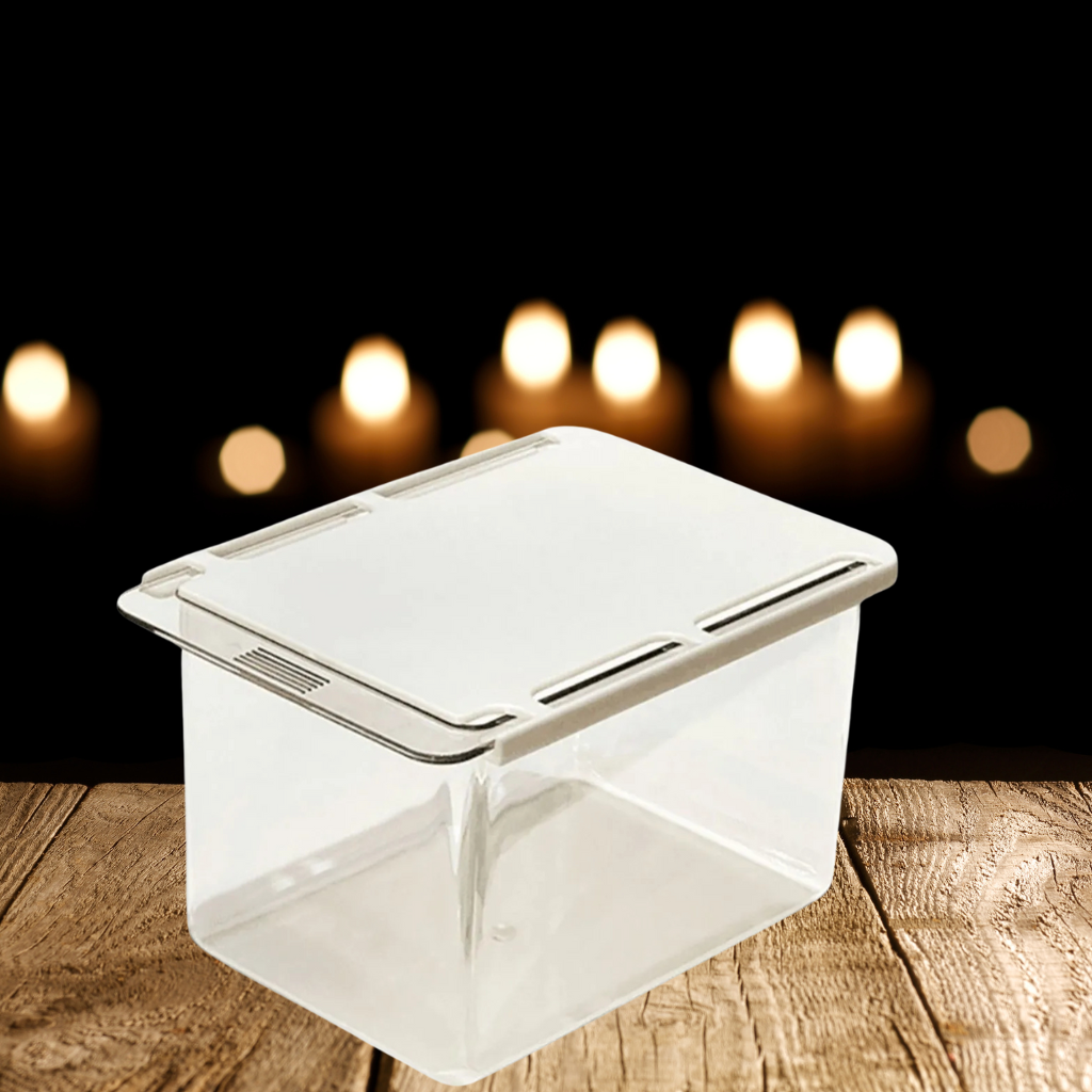 Transparent Pull-Out Cotton Storage Drawer – Bathroom Cabinet Organizer