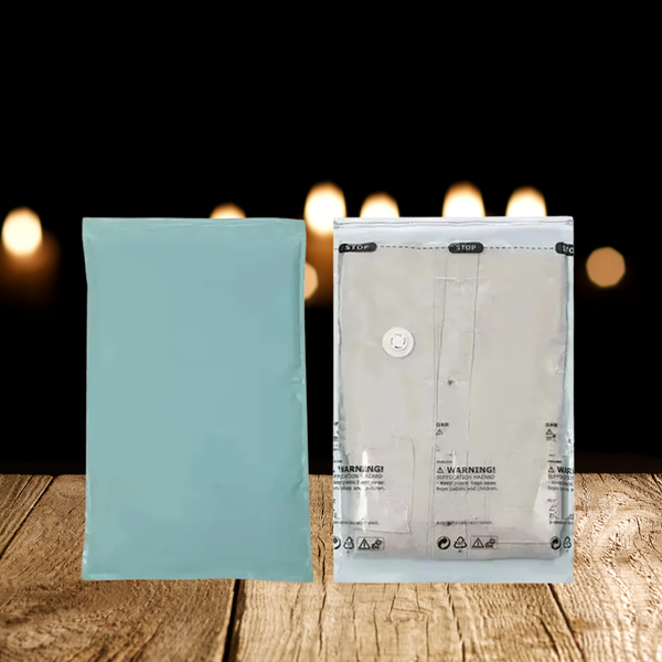 No-Pump Vacuum Storage Bags – Large Reusable Compression Bags