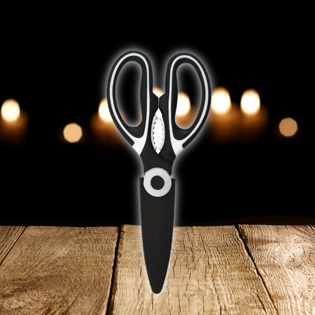 Multifunctional Kitchen Scissors – Stainless Steel Meat & Fish Cutter