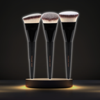 MAANGE 3pcs Makeup Brush Set – Soft Bristle Foundation Brushes with Box